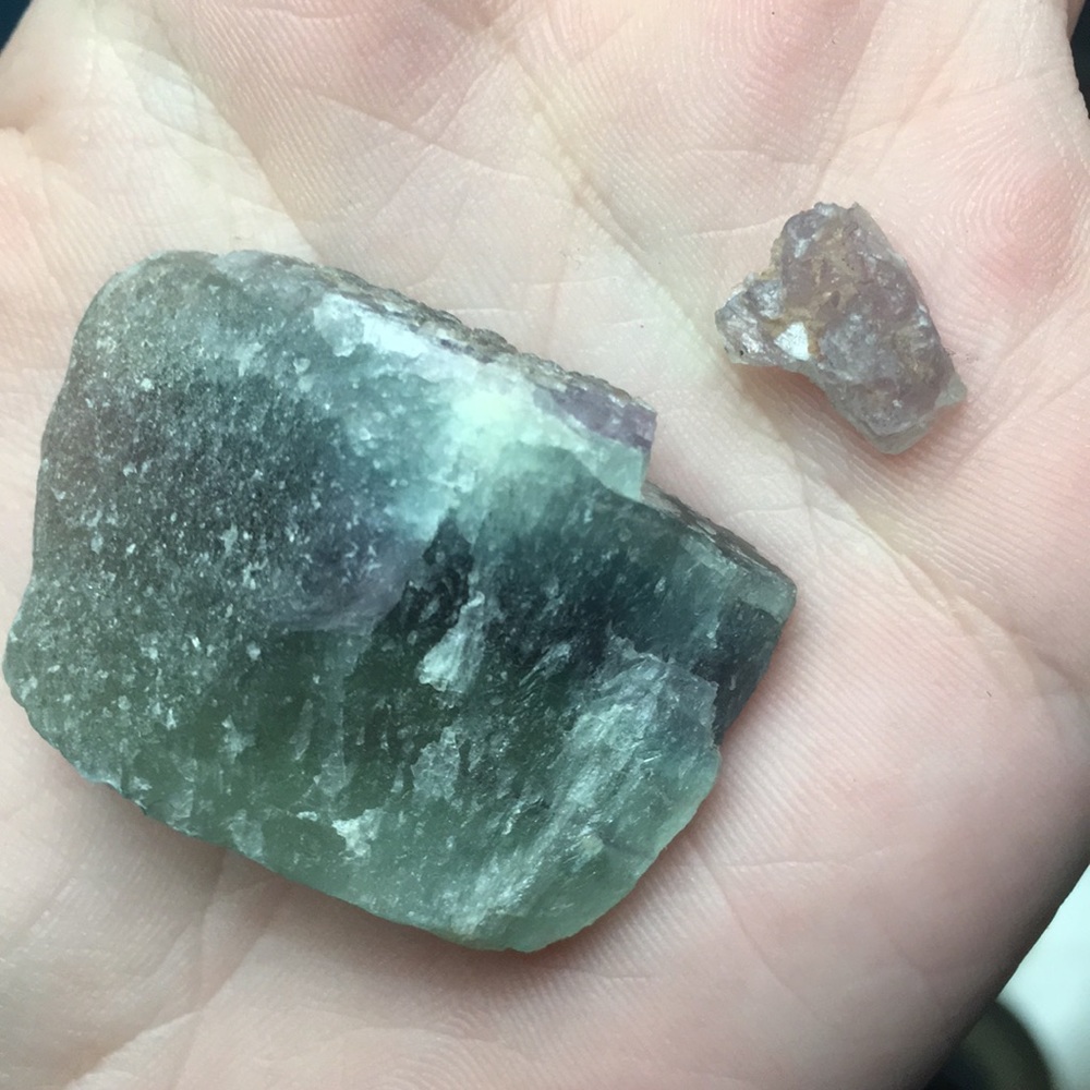 Chipped Fluorite crystal :(